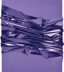 Untitled by Anselm Reyle, 2006, acrylic, foil on canvas, in artist's acrylic glass box, sold Oct 2014