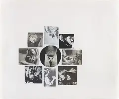Dash Snow, Pentacle (photo-collage), 2008, collaged on paper