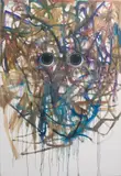 Jim Shaw, Untitled (Keane Eyes), 2007, oil on canvas
