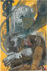 Inner Circle by Jonathan Meese, 2001, oil on canvas, offered Oct 2014