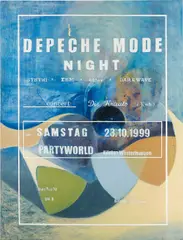 Depeche Mode Night by Lucy McKenzie, 1999, acrylic, oil on found canvas, sold Oct 2014