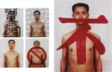 Qiu Zhijie, Five Works: (i) Tattoo 1; (ii) Tattoo 2; (iii) Tattoo 3; (v) Tattoo 5; (vi) Tattoo 6, 2000, five chromogenic prints