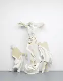 Rachel Feinstein, Crucifixion, 2003, enamel paint, plaster, fabric, resin, plywood