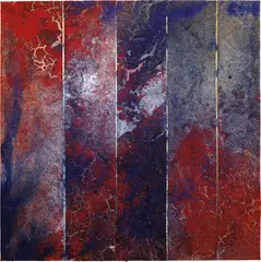 Philippe Pastor, Untitled (Blue Monochrome), 2014, mixed media on canvas