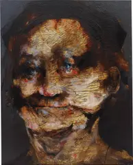 Fiona by Lita Cabellut, 2009, oil, mixed media on linen, sold Oct 2014