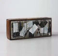 Untitled (Encyclopedia) by Josh Smith, 2006, 28 hand-made books, wooden box, offered Oct 2014