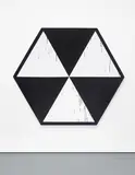 Gardar Eide Einarsson, Greetings to Thieves, Male and Female, 2008, synthetic polymer on shaped canvas