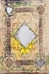Diamond Mirror by Mark Flood, 2013, acrylic on canvas, sold Dec 2014