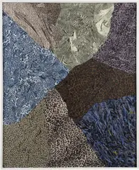 Portrait Mode by Nina Beier, 2011, found garments, in artist's frame, offered Dec 2014