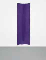 Untitled, Purple (Val Verde, CA) by Sam Falls, 2011, fabric dye, cotton, metal grommets, sold Dec 2014