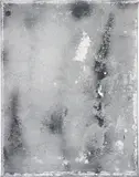 David Ostrowski, F (dann lieber nein), 2012, acrylic, hologram adhesive tape on canvas