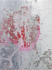 Rob Pruitt, Cherry Coke, 2007, acrylic, oil, glitter on insulation panel