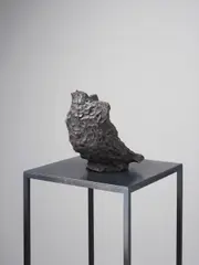 Trauerspiel by Nina Beier, 2010, clay, metal stand, offered Dec 2014
