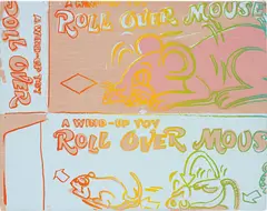 Andy Warhol, Toy Series, 1983, acrylic and silkscreen on canvas