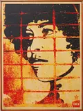 Angela Davis by Shepard Fairey, 2003, silkscreen on plywood, in artist's frame, offered Dec 2014