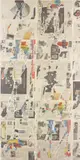 Nikolas Gambaroff, Untitled, 2011, newsprint on aluminium