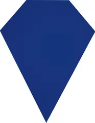 Untitled (Blue reflective Diamond) by Davis Rhodes, 2008, mirrored acrylic panel, offered Dec 2014