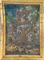 Monster Chetwynd, The Fairy Feller, 2003, paper, paint, papier-mâché, glue and Dutch metal