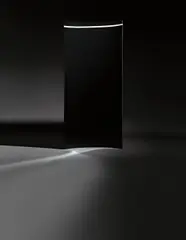 Davis Rhodes, Untitled (Black), 2007, spray paint on foamcore