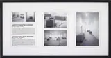 24 Blocks of Concrete Constantly Moved During a Day's Work by Paid Workers by Santiago Sierra, 1999, three framed black and white photographs with text, offered Dec 2014
