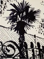 Oleg Tistol, Gurzuf, 2007, acrylic, marker, lacquer on canvas