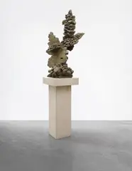 Cairn #IV by Bryan Hunt, 1998, bronze on granite base, granite plinth, offered Dec 2014