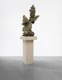 Bryan Hunt, Cairn #IV, 1998, bronze on granite base, granite plinth