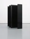 Becky Beasley, Night Music, 2007, steel, HDF, acrylic sheets, blackboard paint