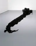 Terence Koh, These Decades that We Never Sleep, 2004, drum kit, paint, ropes from a ship found after midnight, black wax, plaster, vegetable matter, crushed insect parts, artist’s blood and semen