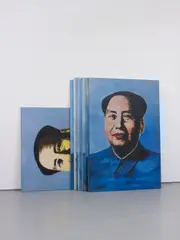 Andy Warhol’s Chairman Maos by Jonathan Monk, 2008, oil on canvas, in ten parts, sold Dec 2014