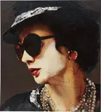 Lita Cabellut, Coco, 2011, oil, mixed media on linen