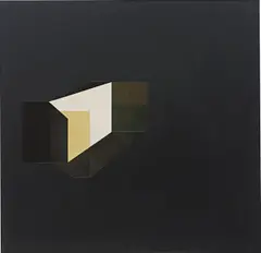 Court by Ross Bleckner, 1975, acrylic on canvas, sold Dec 2014