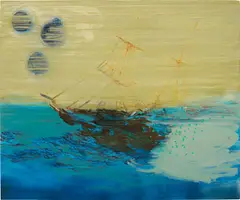 Whitney Bedford, Starry Night, 2004, ink, oil on panel