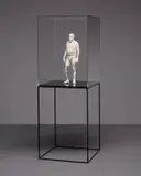 Hans Op de Beeck, Eric, 2008, Laser-hardened 3-D resin print, metal plinth, Perspex case, plastic and wood
