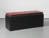 Tony Tasset, Sculpture Bench (Banco escultura), 1986-87, painted wood, acrylic glass, leather