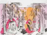 Susanne Kühn, April, 2013, ink, watercolour on paper