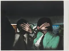 Release by Richard Hamilton, 1972, Screenprint in colours with silver foil collage, on Hodgkinson mould-made paper, with full margins,, offered Jun 2014
