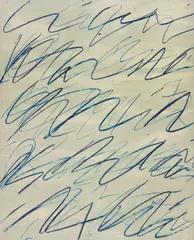 Cy Twombly, Roman Notes IV, from Roman Notes, 1970, Offset lithograph in colours, on heavy offset paper, the full sheet,