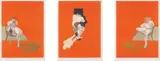 Triptych by Francis Bacon, 1983, The complete set of three lithographs in colours, on Arches paper, with full margins,, sold Jun 2014