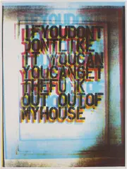 My House II by Christopher Wool, 2000, Screenprint in colours, on matt custom art paper, with full margins,, sold Jun 2014