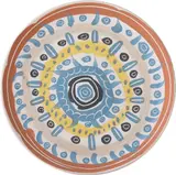 Motif Spiralé (Spiral Motif) by Pablo Picasso, 1957, White earthenware round plate painted in colours with partial brushed glaze,, sold Jun 2014