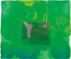 Window by Howard Hodgkin, 1996, Aquatint in colours with hand-colouring and carborundum, on wove paper, the full sheet,, sold Jun 2014