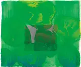 Howard Hodgkin, Window, 1996, Aquatint in colours with hand-colouring and carborundum, on wove paper, the full sheet,