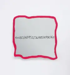 Frattali by Michelangelo Pistoletto, 1999-2000, Acrylic in red, on mirrored glass,, sold Jun 2014