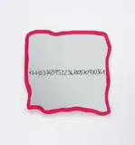 Frattali by Michelangelo Pistoletto, 1999-2000, Acrylic in red, on mirrored glass,, sold Jun 2014