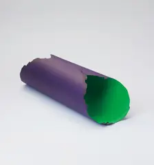 Untitled by Dan Flavin, 1994, Aquatint in colours with yarn, printed on both sides of handmade Twinrocker paper, the full sheets, curled and stitched , sold Jun 2014