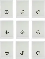 Cardinations by Jo Baer, 1974, The complete set of nine screenprints in colours, on J.B Green paper, with full margins,, sold Jun 2014