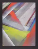 Tauba Auerbach, Untitled, 2012, Screenprint in colours, on black wove paper, with full margins,