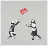 No Ball Games (Grey) by Banksy, 2009, Screenprint in colours, on wove paper, with full margins,, sold Jun 2014