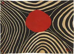 Untitled (Zebra) by Alexander Calder, 1975, Hand-braided Maguey fibre tapestry in colours,, offered Jun 2014